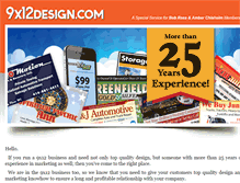 Tablet Screenshot of 9x12design.com